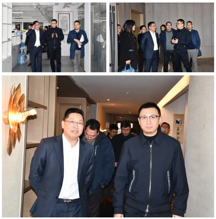 蓝城乐居集团总裁裘黎明一行走访天尚设计集团