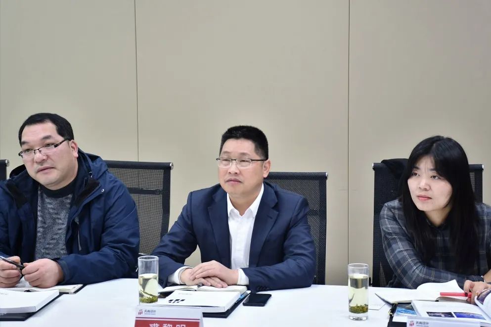 蓝城乐居集团总裁裘黎明一行走访天尚设计集团